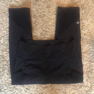 Size 8 high rise lululemon crops